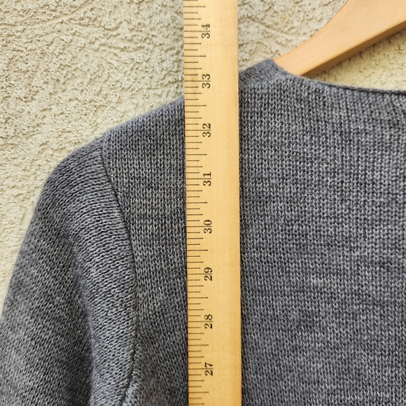 Cocogio Cardigan Women’s Small Gray Merino Wool Classic Minimalist Italy - Picture 11 of 11